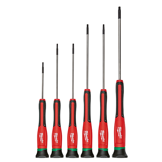 Milwaukee 6 Pc Torx Precision Screwdriver Set With Case