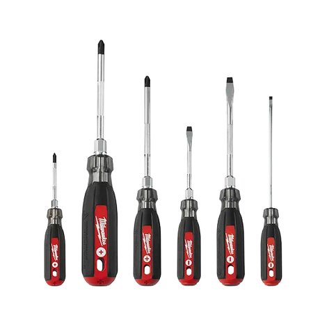 Milwaukee Cushion Grip Screwdriver Kit - 6 Pc