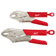 Milwaukee 2 Pc. 7 In. & 10 In. Torque Lock Curved Jaw Locking Pliers Set With Grip