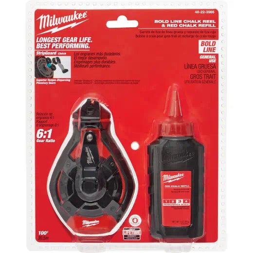 Milwaukee 100 Ft Bold Line Kit With Red Chalk