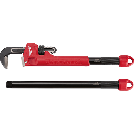 Milwaukee Cheater Steel Adaptable Pipe Wrench