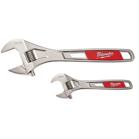 Milwaukee 2 Pc. 6 In. & 10 In. Adjustable Wrench Set