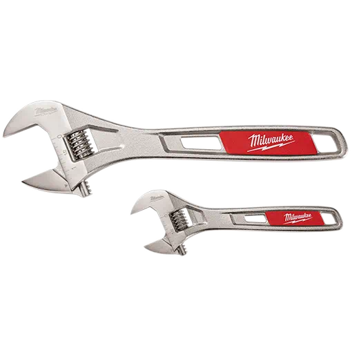 Milwaukee 2 Pc. 6 In. & 10 In. Adjustable Wrench Set