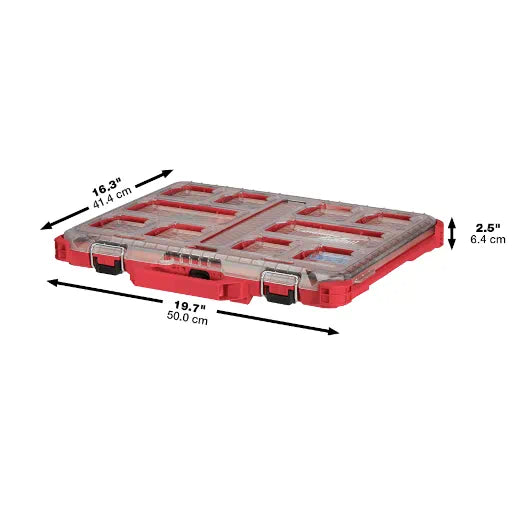 Milwaukee Packout Low-profile Organizer Red