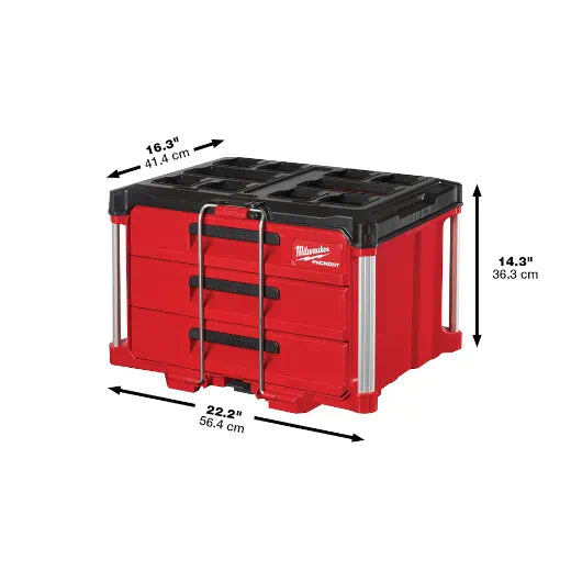 Milwaukee Packout 3-drawer Tool Box