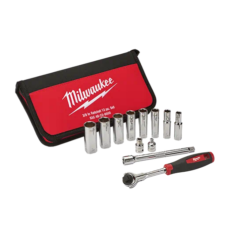 Milwaukee 12pc 3/8 In. Drive Sae Socket Set