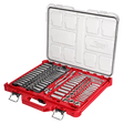 Milwaukee 106pc 1/4 In. And 3/8 In. Metric & Sae Ratchet And Socket Set With Packout Low-profile Organizer