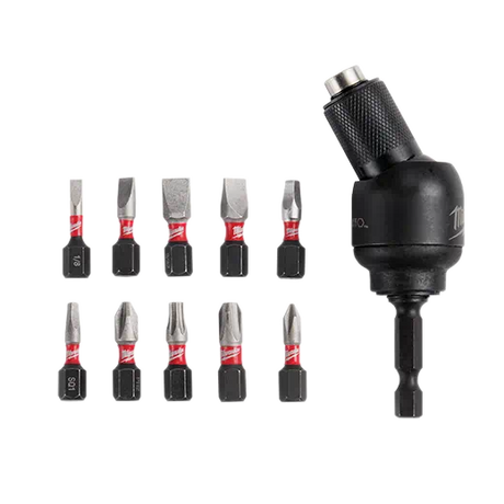 Milwaukee Shockwave 30 Degree Knuckle Pivoting Bit Holder -11pc