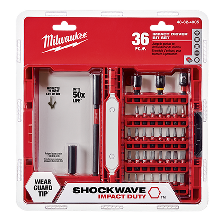 Milwaukee Shockwave Impact Duty Driver Bit Set - 36pc