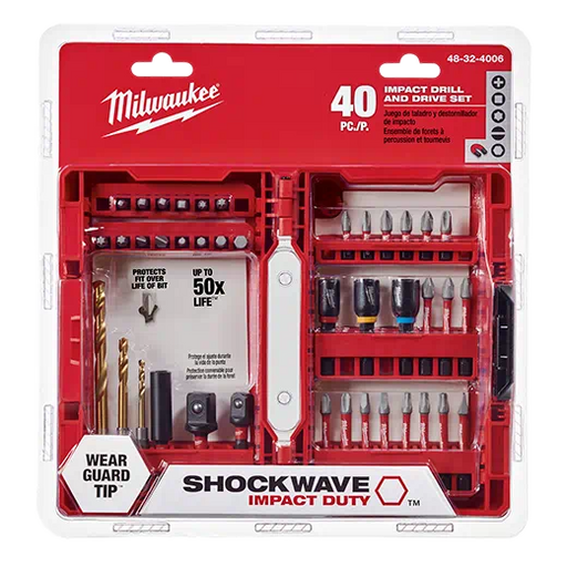 Milwaukee Shockwave Impact Duty Drill & Drive Set - 40pc