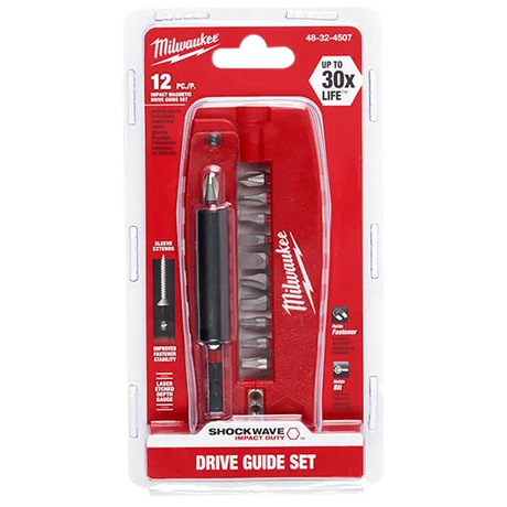 Milwaukee Shockwave Impact Drive Guide Set - 12pc