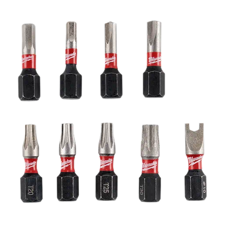 Milwaukee Shockwave Impact  security Insert Bit Set - 9pc