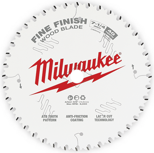 Milwaukee 7-1/4 In. 40t Fine Finish Circular Saw Blade
