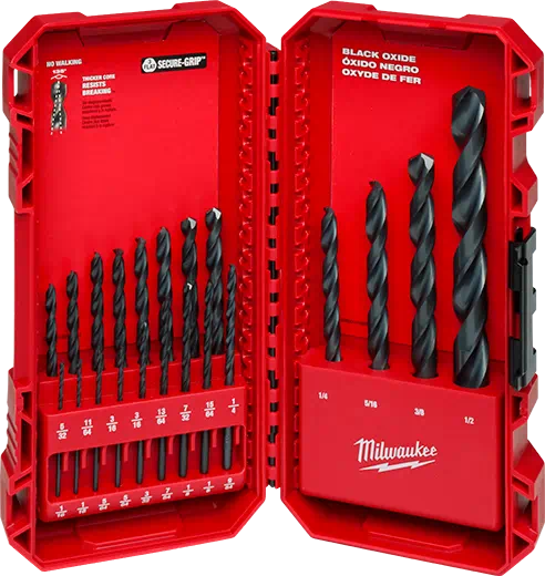 Milwaukee Thunderbolt Black Oxide Drill Bit Set - 21pc Black oxide