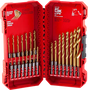 Milwaukee Shockwave Impact Duty Red Helix Titanium Drill Bit Set - 23pc