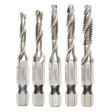 Milwaukee 5 Pc Shockwave Impact Drill And Tap Bit Set