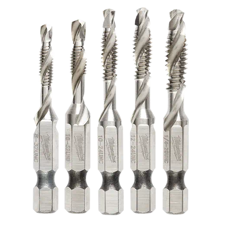 Milwaukee 5 Pc Shockwave Impact Drill And Tap Bit Set