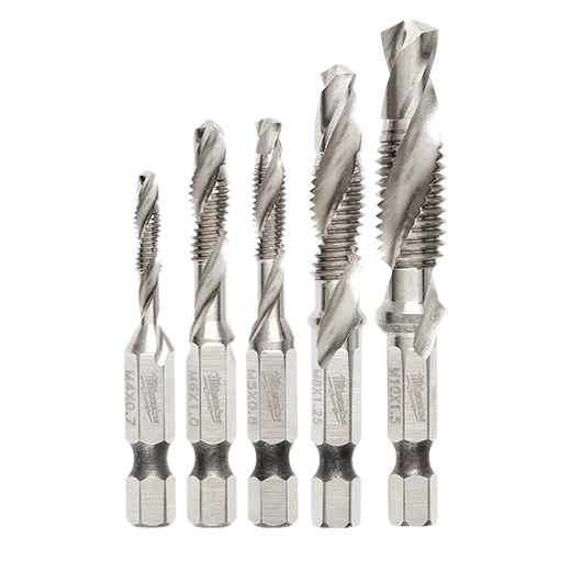 Milwaukee 5 Pc Shockwave Impact Metric Drill And Tap Bit Set