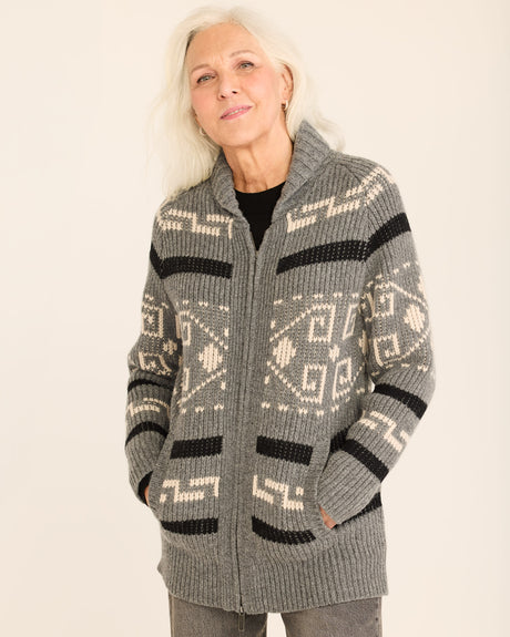 Pendleton Women's Westerley Cardigan Grey/black