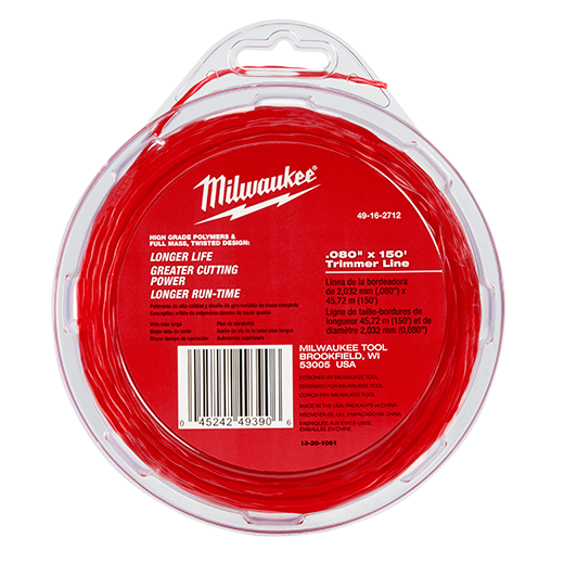 Milwaukee .080 In. X 150 Ft Trimmer Line