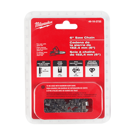Milwaukee 6 In. Saw Chain