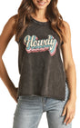 Panhandle Slim Women's Howdy Graphic Tank Grey