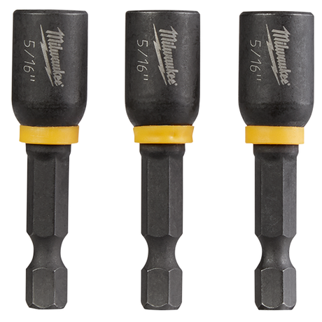 Milwaukee Shockwave Impact Duty 5/16 In. X 1-7/8 In. Magnetic Nut Driver 3pk