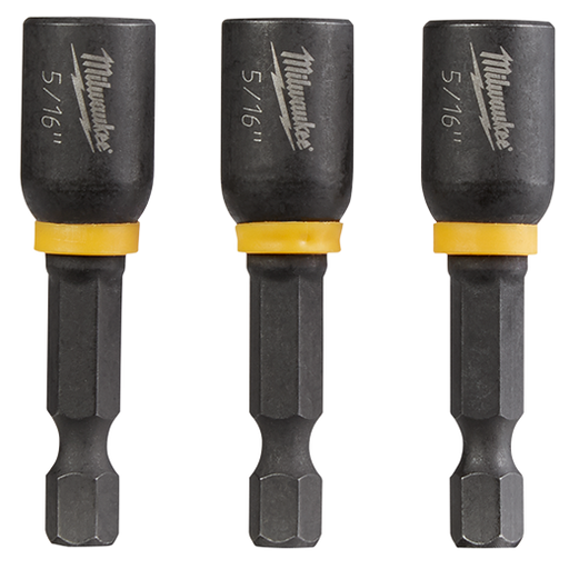 Milwaukee Shockwave Impact Duty 5/16 In. X 1-7/8 In. Magnetic Nut Driver 3pk