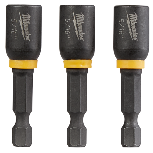 Milwaukee Shockwave Impact Duty 5/16 In. X 1-7/8 In. Magnetic Nut Driver 3pk