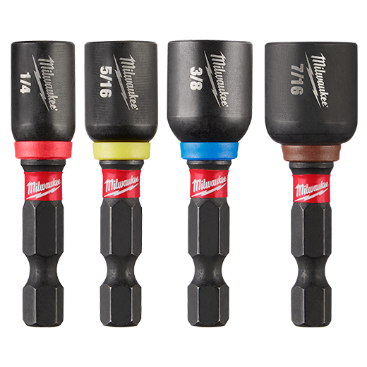 Milwaukee Shockwave Impact Duty 1-7/8 In. Magnetic Nut Driver Set 4pc