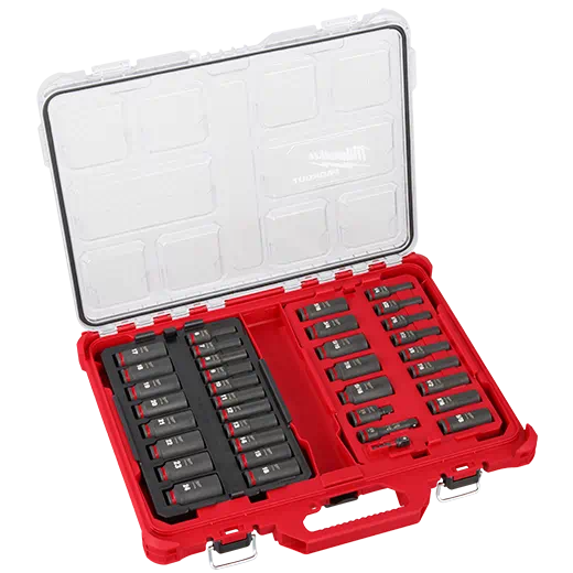 Milwaukee Shockwave Impact Duty Socket 3/8 In. Dr 36pc Packout Set