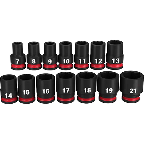 Milwaukee 14pc Shockwave Impact Duty  3/8 In. Drive Metric Standard 6 Point Socket Set