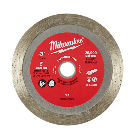 Milwaukee 3 In. Diamond Tile Blade
