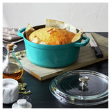 Staub 4 Qt Round Glass Lid Cocotte