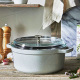 Staub 4 Qt Round Glass Lid Cocotte