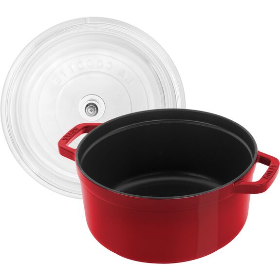 Staub 4 Qt Round Glass Lid Cocotte