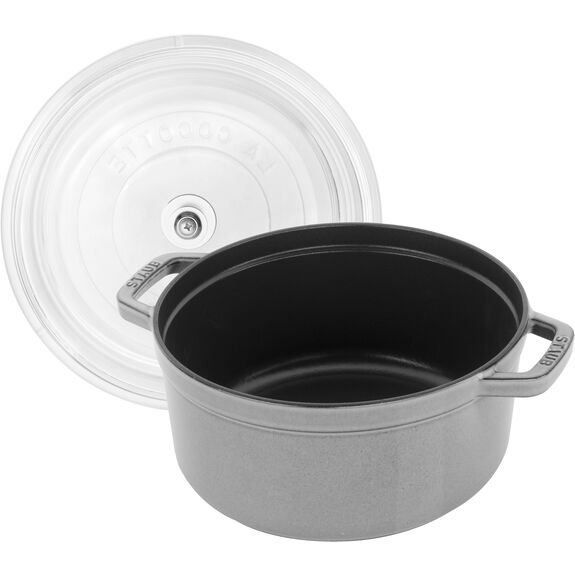 Staub 4 Qt Round Glass Lid Cocotte