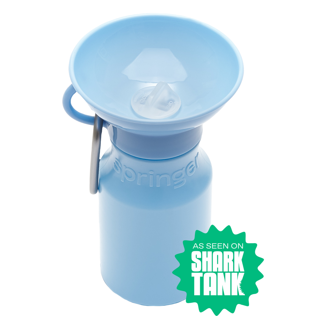 Springer Pets Mini Dog Travel Bottle 15oz - Sky Blue Sky Blue