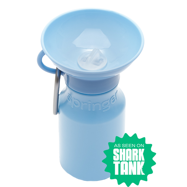 Springer Pets Mini Dog Travel Bottle 15oz - Sky Blue Sky Blue