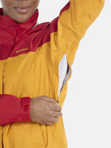 Marmot Women's PreCip Eco Jacket - Golden Sun/Team Red Golden Sun/Team Red