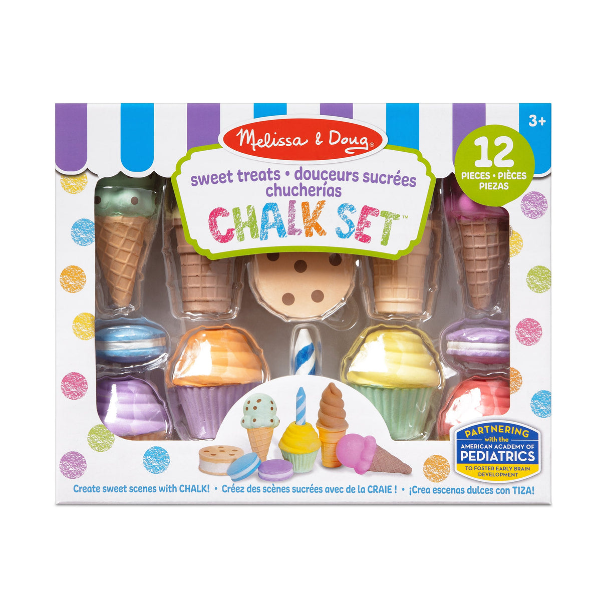 Melissa & Doug Ice Cream And Cake Chalk Set