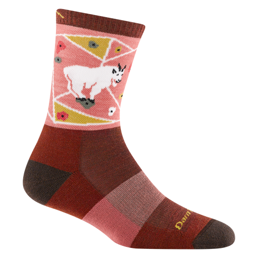 Darn Tough Women's Critter Club Micro Crew Lightweight with Cushion Hiking Sock - Canyon Canyon