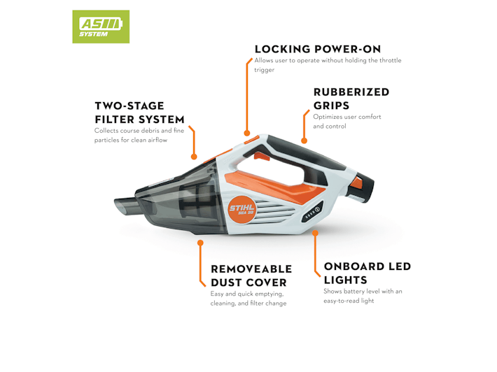 Stihl SEA 20 Battery Handheld Vacuum Set