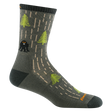 Darn Tough Men's Yarn Goblin Micro Crew Lightweight Hiking Sock - Forest Forest