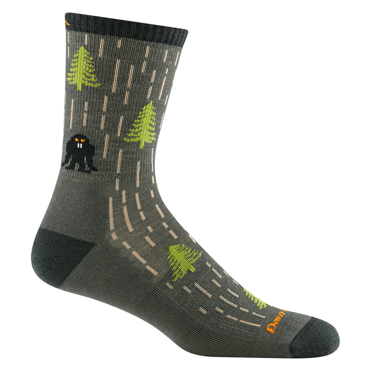 Darn Tough Men's Yarn Goblin Micro Crew Lightweight Hiking Sock - Forest Forest