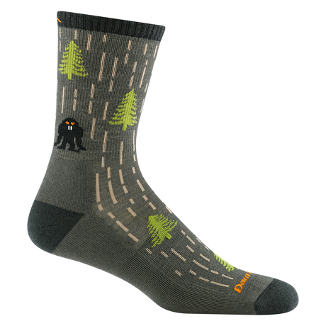 Darn Tough Men's Yarn Goblin Micro Crew Lightweight Hiking Sock - Forest Forest