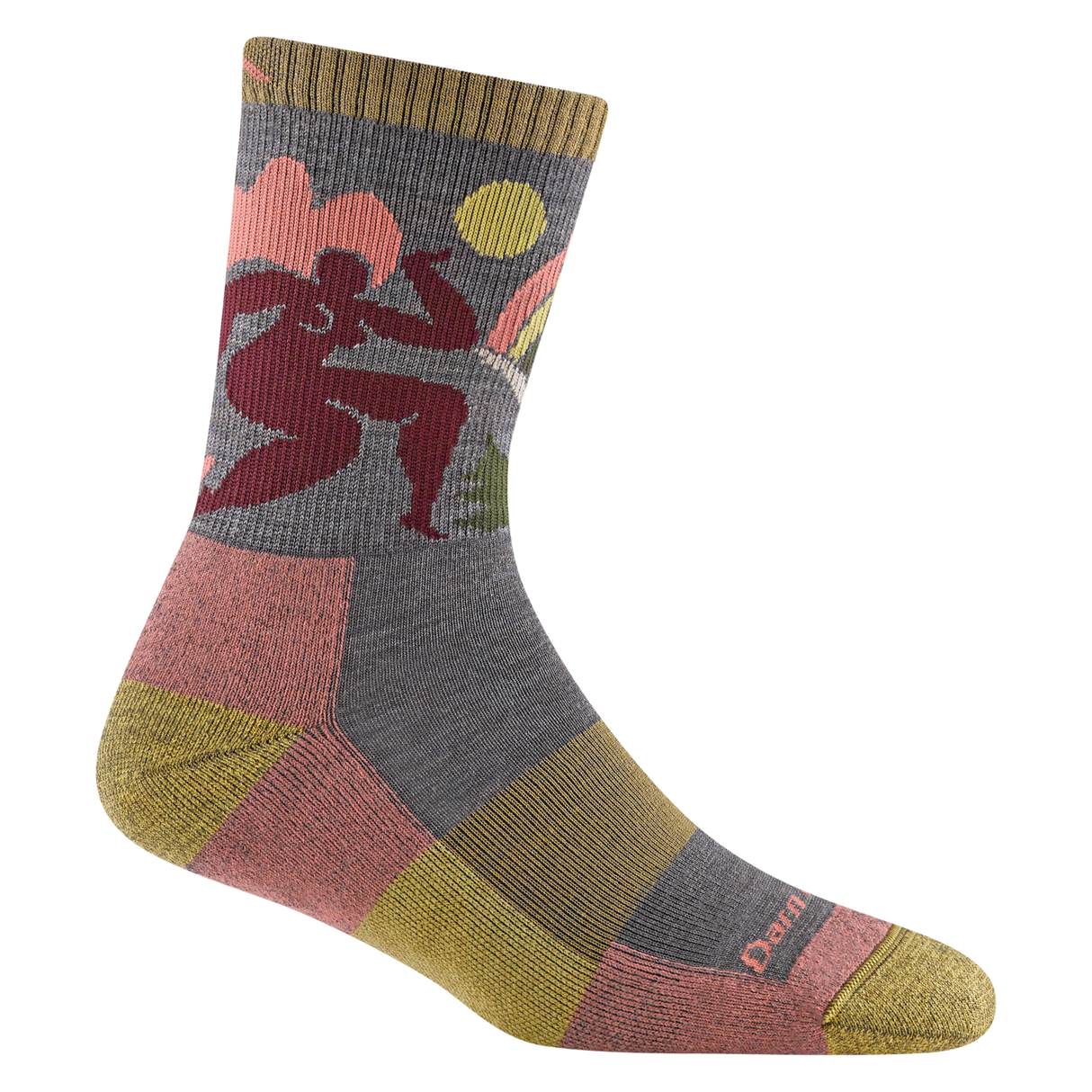 Darn Tough Women's Trailblazer Micro Crew Lightweight Hiking Sock - Taupe Taupe