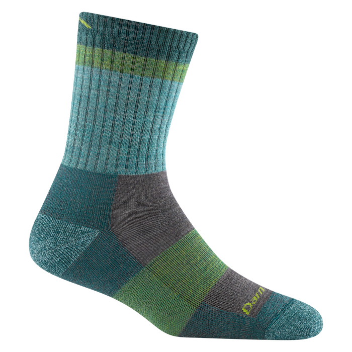 Darn Tough Women's Heady Betty Micro Crew Lightweight with Cushion Hiking Sock - Aqua Aqua