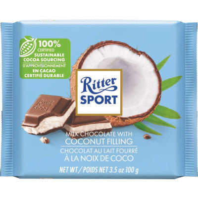 Ritter Coconut & Milk Chocolate Bar