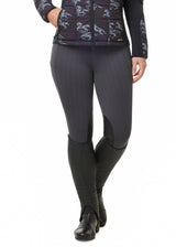 Kerrits Equestrian Apparel Fleece Lite II Knee Patch Tight Peppercorn Herringbone